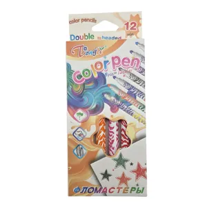 Set 6 Carioci Colorate cu 2 Capete, pentru Desen, Colorat și Activități Creative, Copii