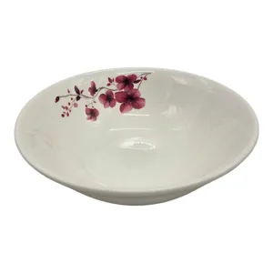 Bol Ceramică cu Orhidee, 15cm (6"), Model Floral Elegant, pentru Servire