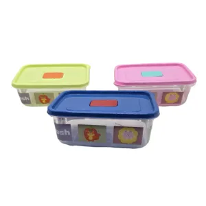 Set 3 Caserole cu Capac 800 ml, Recipiente pentru Depozitare și Păstrare Alimente