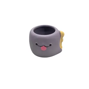 GHIVECI CERAMIC DECORATIV 9 × 7,5 CM PENTRU SUCULENTE ȘI PLANTE MICI, DIFERITE MODELE