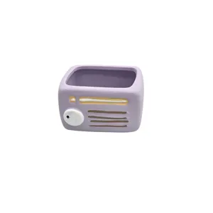 GHIVECI CERAMIC DECORATIV 6,5 × 7 CM PENTRU SUCULENTE ȘI PLANTE MINI, DIFERITE MODELE