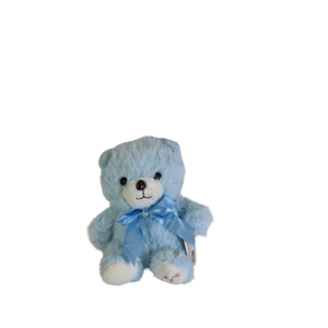 Jucărie Ursuleț din Pluș Duoguo cu Fundiță Satinată, Figurina Moale Decorativă, Design Compact pentru Copii