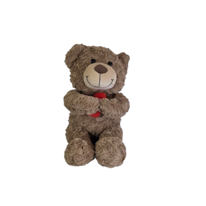 Jucărie de pluș ursuleț DUOGUO 45 cm, moale, design cu inimă roșie, decorativ, pentru copii și cadou