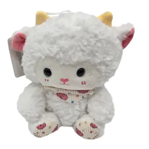 JUCARIE MIELUSEL DE PLUS CU ESARFA 21CM  titlu   Jucărie Mielușel de Pluș cu Eșarfă, Moale și Drăgălaș, 21 cm