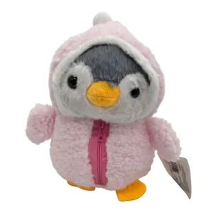 Jucărie Pinguin de Pluș cu Hăinuță și Glugă, Moale și Drăgălaș, 23 cm