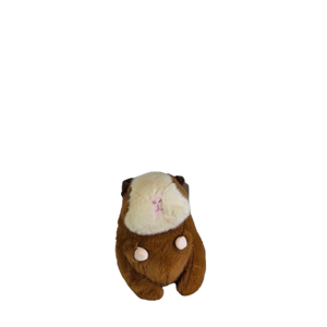 Jucărie Hamster din Pluș Duoguo, Plus Gri și Alb, Design Rotund Compact, Textură Moale, Jucărie pentru Copii și Decor Cameră