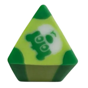 Radieră Triunghiulară pentru Creion, Model Ursuleț, Verde Bicolor