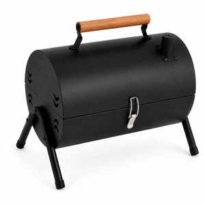 Mini Grătar Portabil Cilindric BBQ DUOGUO, Dimensiuni 51,5 x 42 x 19 cm, Grătar Compact pentru Camping, Picnic și Terasă