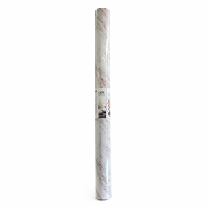 Panou Autocolant de Perete Efect Marmură Alb-Gri, Design Elegant Modern, 1.2x3M