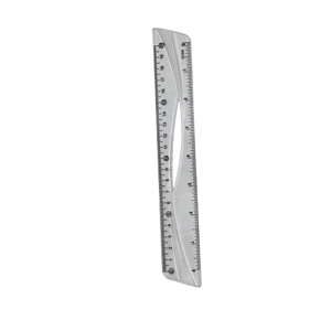 Riglă din Plastic Transparent, 20 cm, cu Marcaje Gradate în Centimetri și Inch, pentru Școală, Birou și Desen Tehnic