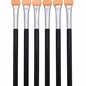 Set 6 Pensule pentru Machiaj 115 x 9 mm, Aplicatoare cu Burete pentru Fard de Pleoape, Precizie și Aplicare Uniformă