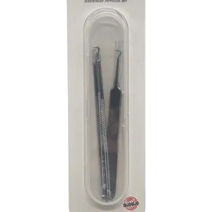 Set 4 Instrumente din Inox pentru Îndepărtarea Punctelor Negre, Coșurilor și Curățarea Tenului