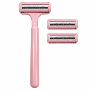 Aparat de Ras Universal pentru Femei cu 2 Rezerve, Îndepărtarea Părului, Design Ergonomic