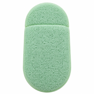 Burete pentru Machiaj și Curățare Facială, Textură Porosă, Reutilizabil, Verde