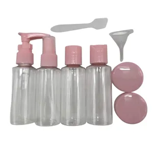 Set Recipiente din Plastic 50 ml, pentru Cosmetice și Produse de Îngrijire Personală, Reutilizabile, Ideale pentru Călătorii și Depozitare