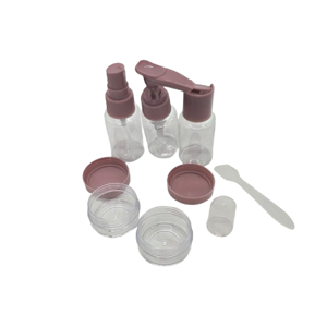 Set Recipiente din Plastic pentru Cosmetice și Călătorii, 30 ml, cu Pulverizator, Pompiță, Flacoane și Borcănașe, Reutilizabile