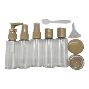 Set Recipiente din Plastic 50 ml, pentru Cosmetice, Șampon, Gel de Duș și Produse de Îngrijire Personală, Reutilizabile, Ideale pentru Călătorii