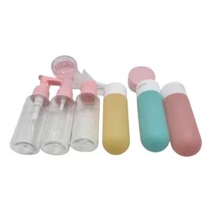 Set Recipiente din Plastic 50 ml/60 ml, pentru Cosmetice, Șampon, Gel de Duș și Produse de Îngrijire Personală, Reutilizabile, Ideale pentru Călătorii
