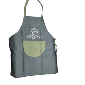 Șorț de Bucătărie cu Buzunar Frontal, Model Coffee cu Imprimeu Ceașcă de Cafea, Bretele pentru Legare, Protecție pentru Gătit și Activități Casnice