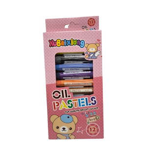 Set 12 Creioane Cerate Colorate în Nuanțe Pastel, pentru Desen, Colorat și Activități Creative, Ideale pentru Copii, Școală și Grădiniță