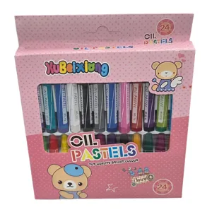 Set 24 Creioane Cerate Colorate pentru Desen și Activități Creative, Copii