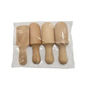 Set 4 Mini Lingurițe din Lemn pentru Condimente și Sare, 10 cm