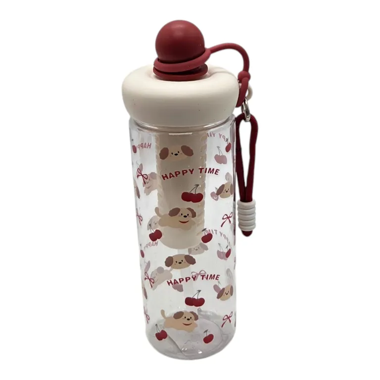 Sticlă de Apă din Plastic, Capacitate 750 ml, Reutilizabilă
