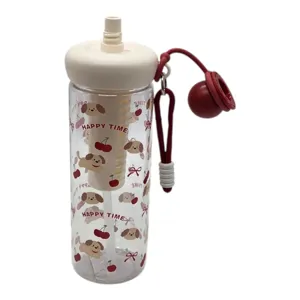 Sticlă de Apă din Plastic, Capacitate 750 ml, Reutilizabilă