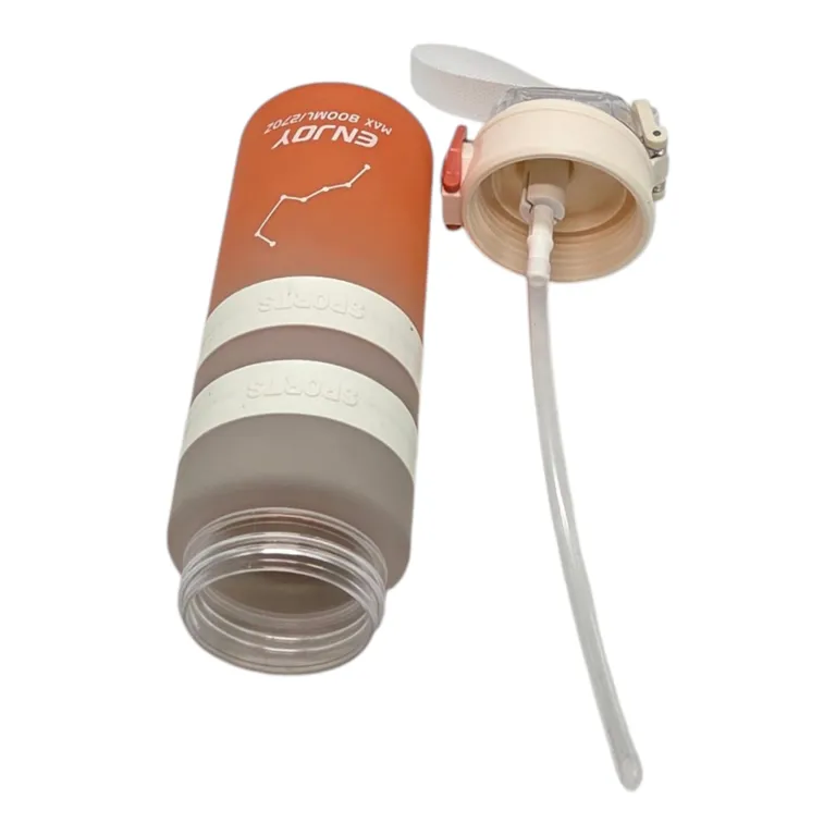 Sticlă de Apă din Plastic, Capacitate 800 ml, Reutilizabilă