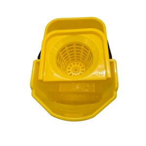 Găleată din Plastic cu Storcător pentru Mop, Mâner de Transport, Culoare Galbenă, pentru Curățenie și Spălarea Pardoselilor