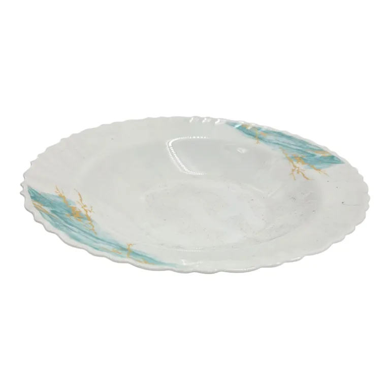 Farfurie Adâncă Blue Marble Home Class, 8" , Model Marmorat