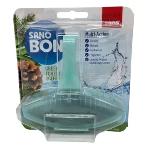 Odorizant WC Sano Bon Green Forest 5 în 1, Aromă de Pădure, pentru Curățare și Împrospătare