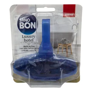 Odorizant WC Sano Bon Blue Luxury Hotel 5 în 1, Parfum Elegant, pentru Curățare și Împrospătare