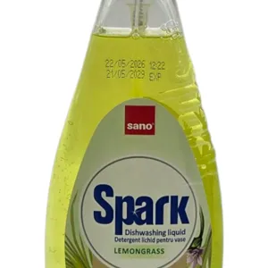 Detergent de Vase Sano Spark cu Parfum de Lemongrass și Pompiță, 700 ml