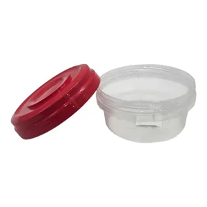 Cutie pentru Alimente Twister 400 ml, din Plastic, cu Capac, Recipient pentru Depozitarea și Păstrarea Alimentelor, Roșu