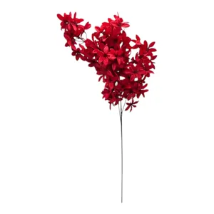 Hortensie Artificială Decorativă cu Flori și Frunze, Tulpină Lungă, 70 cm