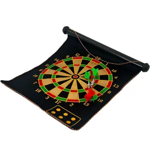 Țintă Rulabilă din Pânză 15” cu 6 Săgeți – Joc de Darts Portabil, Design Practic și Ergonomic