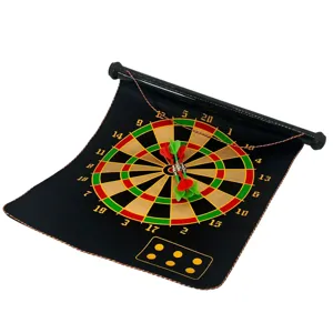 Țintă Rulabilă din Pânză 17” cu 6 Săgeți – Joc de Darts Portabil, Design Practic și Ergonomic