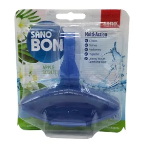 Odorizant WC Sano Bon Blue Apple 5 în 1, Aromă de Măr, pentru Curățare și Împrospătare