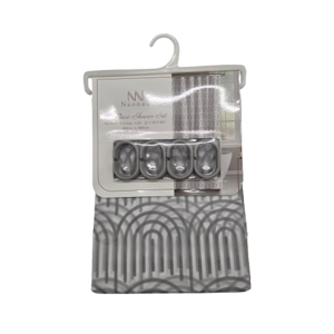 Perdea de Duș din Material PEVA, 180 x 180 cm, Impermeabilă, Rezistentă la Apă, Ușor de Curățat, Ideală pentru Cadă și Cabină de Duș, Accesoriu Practic pentru Baie