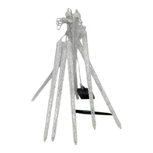 Instalație Luminoasă de Crăciun Tip Țurțuri, 40 cm, Efect Ploaie de Stele, 32 LED-uri, Lungime 3 m