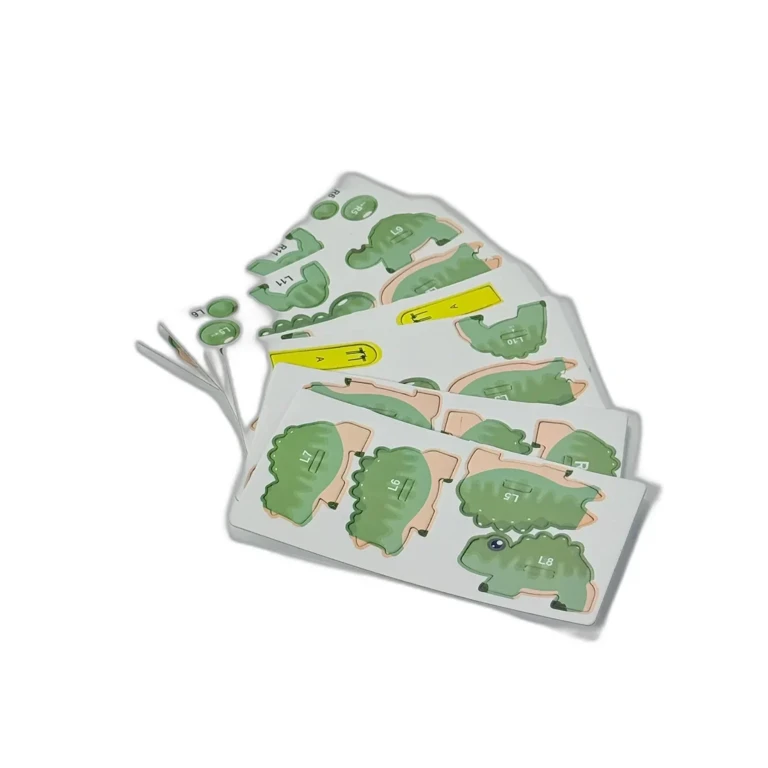 Set Piese Carton Decupabile – Model Vegetatie, Activitate Manuala Copii