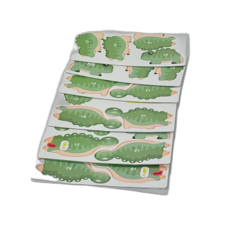 Set Piese Carton Decupabile – Model Vegetatie, Activitate Manuala Copii