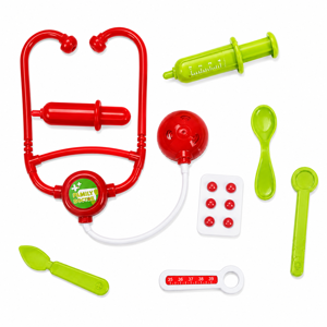 Jucărie Trusă Medicală pentru Copii, Set Doctor cu Stetoscop, Seringă și Accesorii Medicale, Joc Educativ și Interactiv pentru Dezvoltarea Imaginației