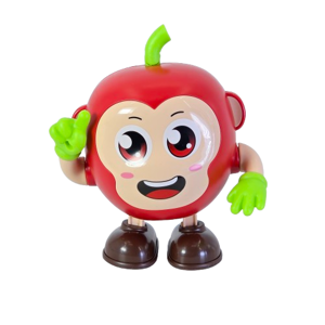 Jucarie interactiva maimutica mar dansatoare, figurina animata cu mecanism de miscare, design colorat, model fruct, potrivita pentru divertisment copii