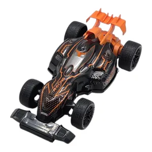 Mașină de Curse cu Telecomandă pentru Copii, Design Formula Racing, Control Wireless, Viteză și Manevrabilitate, Culoare Negru-Portocaliu