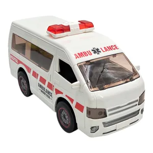 JUCĂRIE AMBULANȚĂ CU TELECOMANDĂ, LUMINI ȘI SUNETE