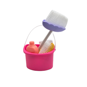 Set Jucării de Curățenie pentru Copii, Găleată cu Accesorii pentru Menaj, Joc de Rol Educativ și Interactiv