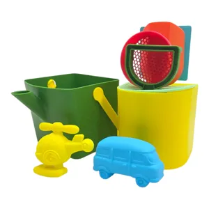 Set Jucării de Plajă pentru Copii, Găleată cu Stropitoare, Forme, Sită și Jucării pentru Nisip