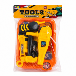 Set Trusă de Scule pentru Copii cu Cutie de Depozitare, Jucărie Atelier de Construcții și Reparații, Accesorii DIY de Joacă, Disponibil în Mai multe Culori